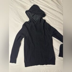 Express Black Hooded Sweater for Men
